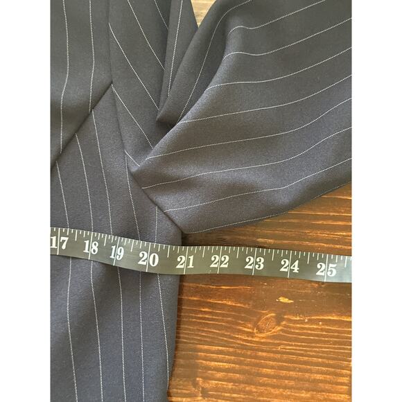 VTG BFA Classics Dress Suit 12P Navy Pinstriped Power Suit Girl Boss Business - Picture 15 of 16